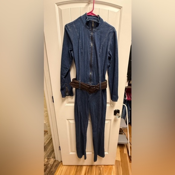 Vintage Forenza One Piece Jean Pantsuit Size 8 - Picture 1 of 8